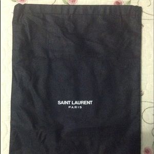 SAINT LAURENT Dustbag 14x10 Black Bag